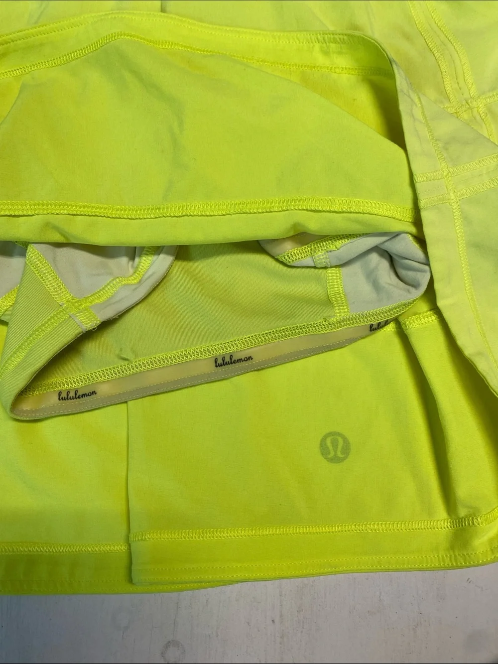 lululemon athletica Neon Yellow Women's Skort